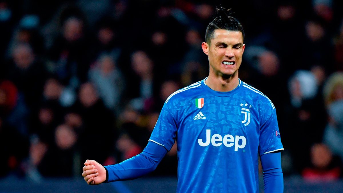 Cristiano Ronaldo en un partido de la Juventus
