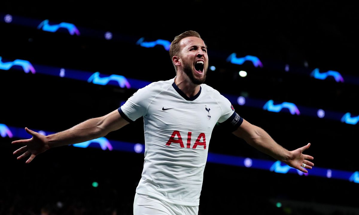 Harry Kane, celebrating a goal