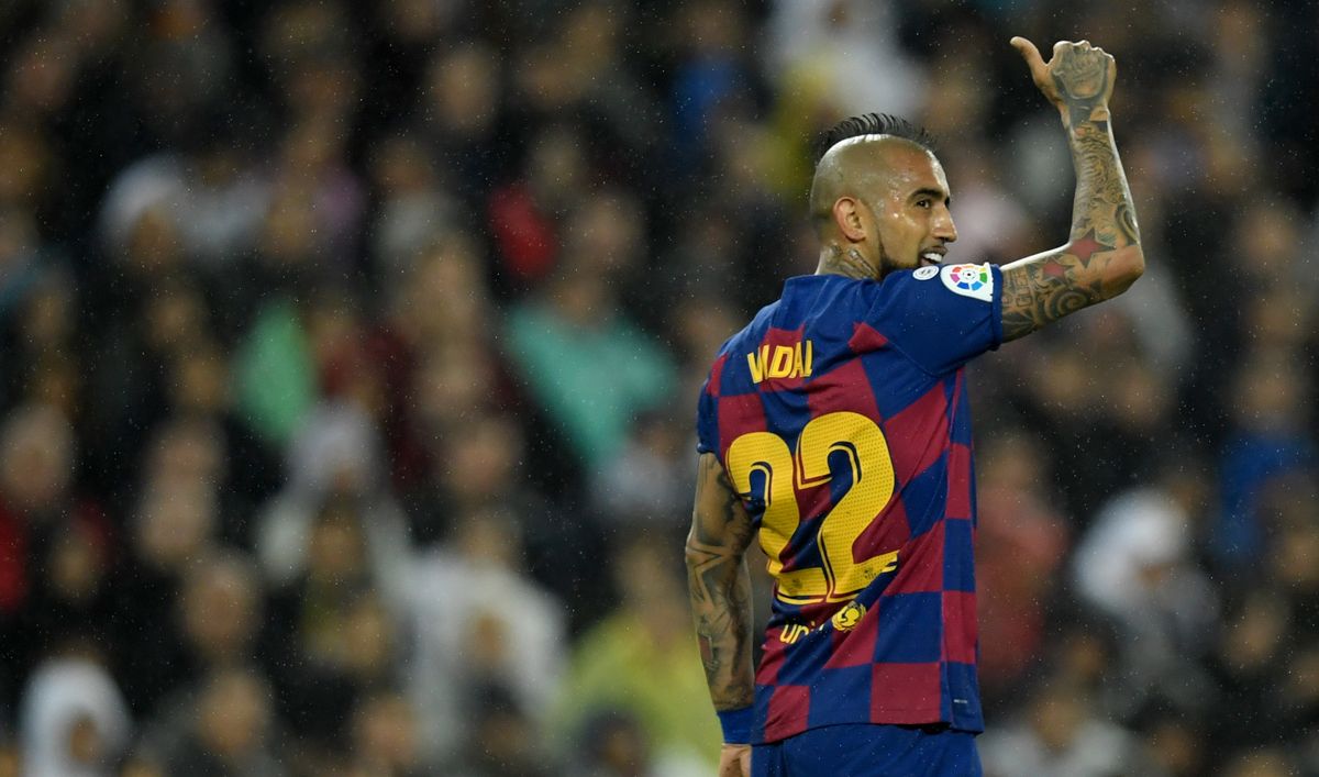 Arturo Vidal, during the Clásico