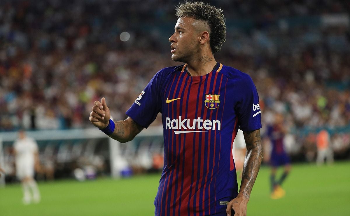 Neymar Jr, during his last match with the T-shirt of the FC Barcelona