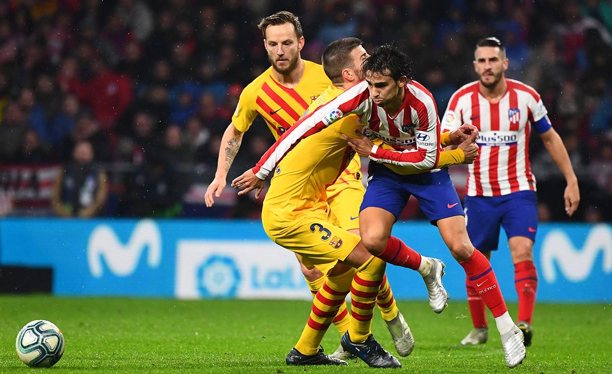 Joao Félix, during a match against the FC Barcelona this season