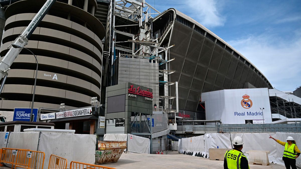 The remodeling work of Real Madrid in the Santiago Bernabéu