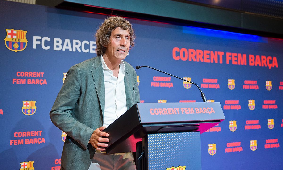 Jaume Carreter, in the awards 'Corrent Fem Barça'