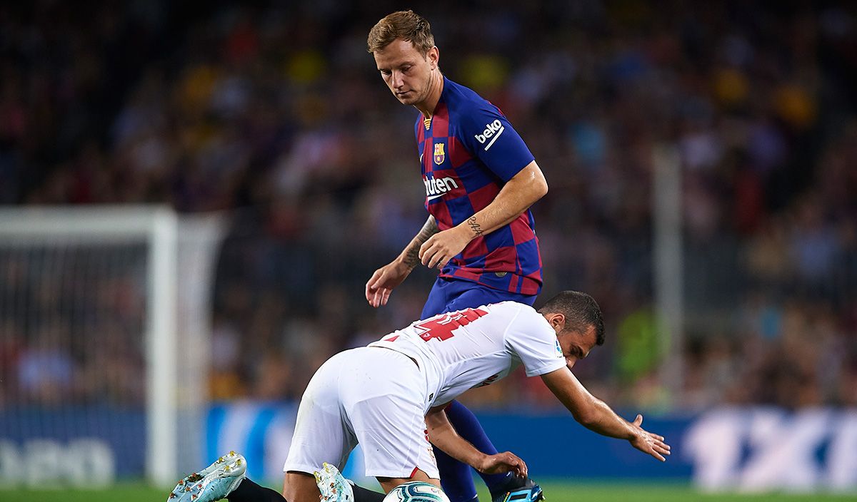 Ivan Rakitic, during a match against the Seville this season