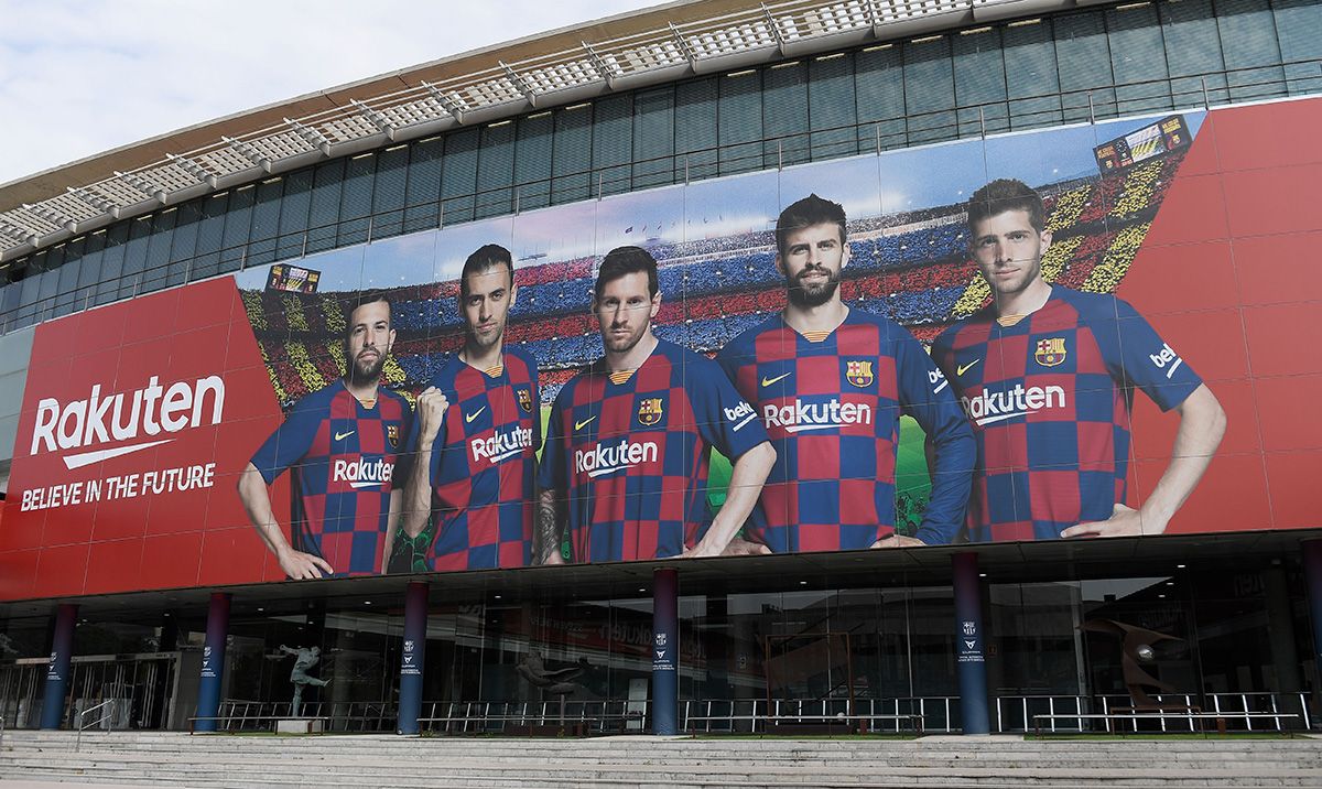 Façade of the Camp Nou this season 2019-20