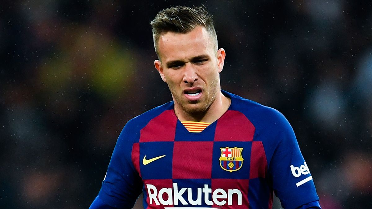 Arthur in a match of Barça in LaLiga