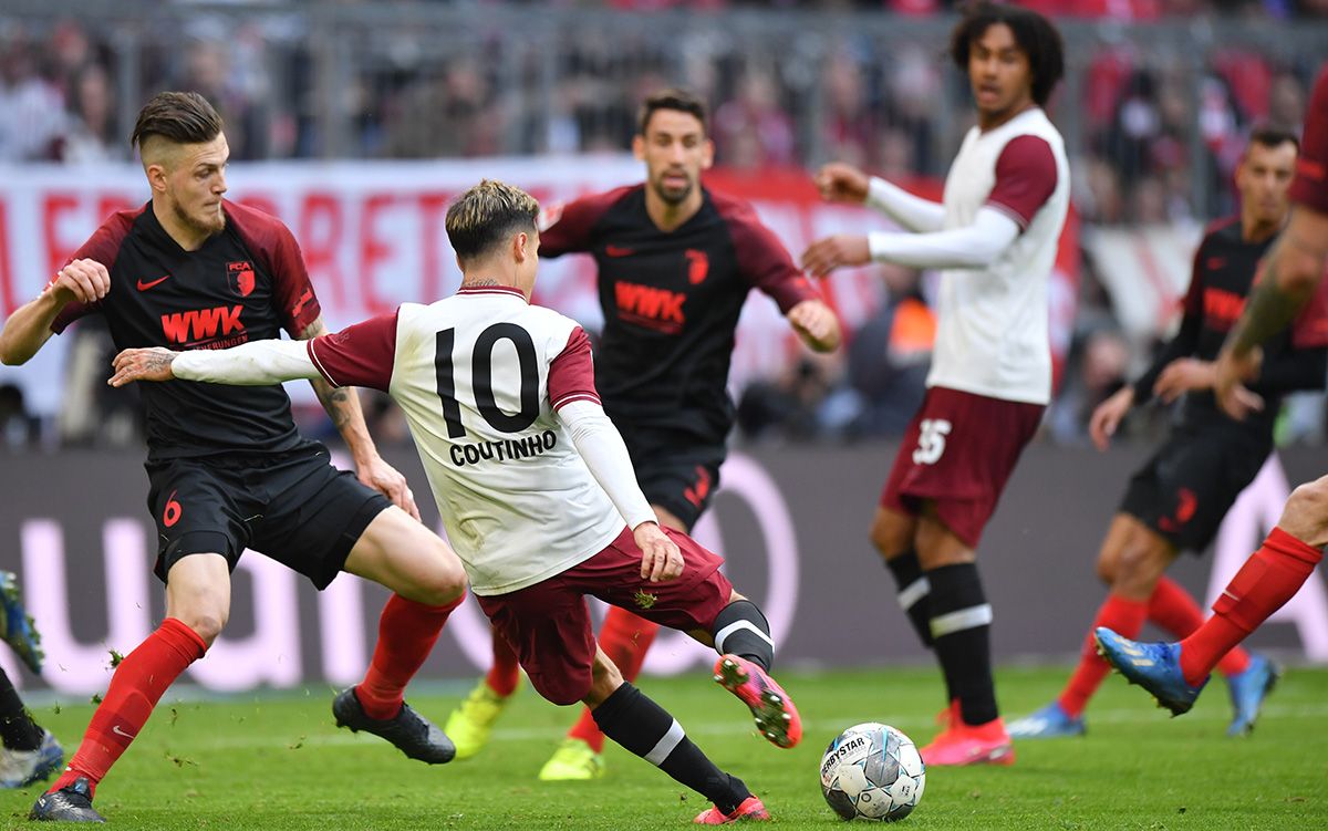 Philippe Coutinho, during one of his last matches with the Bayern