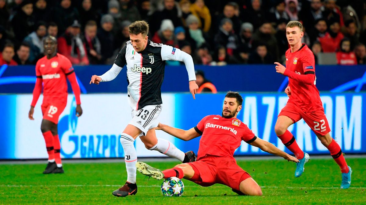 Federico Bernardeschi in a match with Juventus in the Champions League