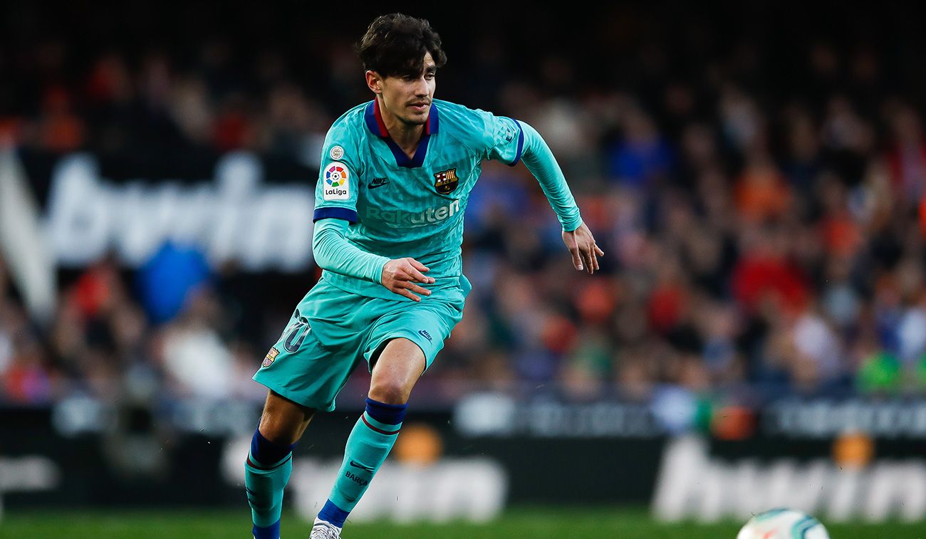 Álex Collado in his debut in League with the Barça