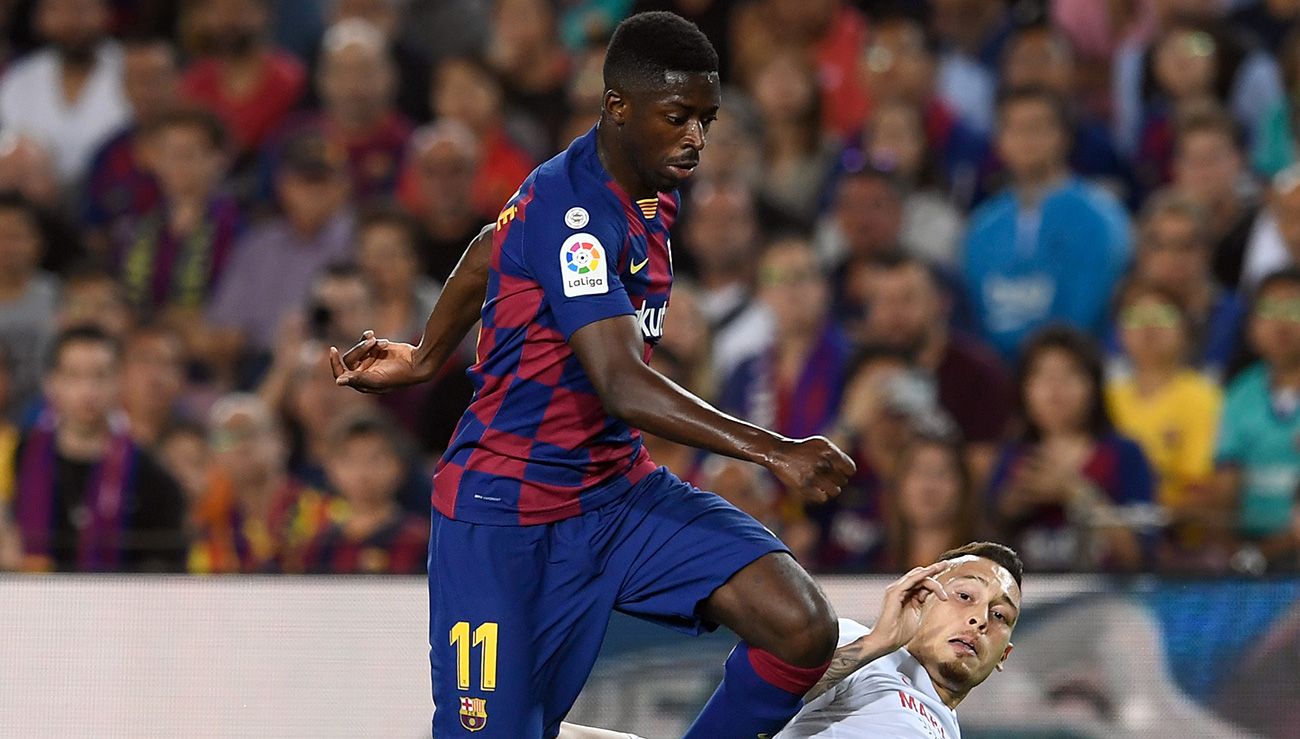Ousmane Dembélé In the party in front of the Seville
