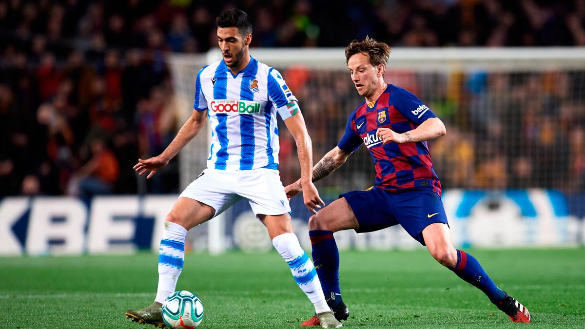 Ivan Rakitic in a match of Barça in LaLiga