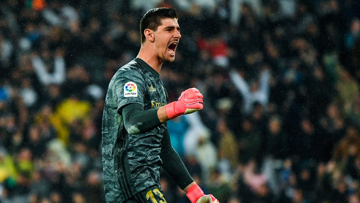 Thibaut Courtois en un Real Madrid-Barça de LaLiga