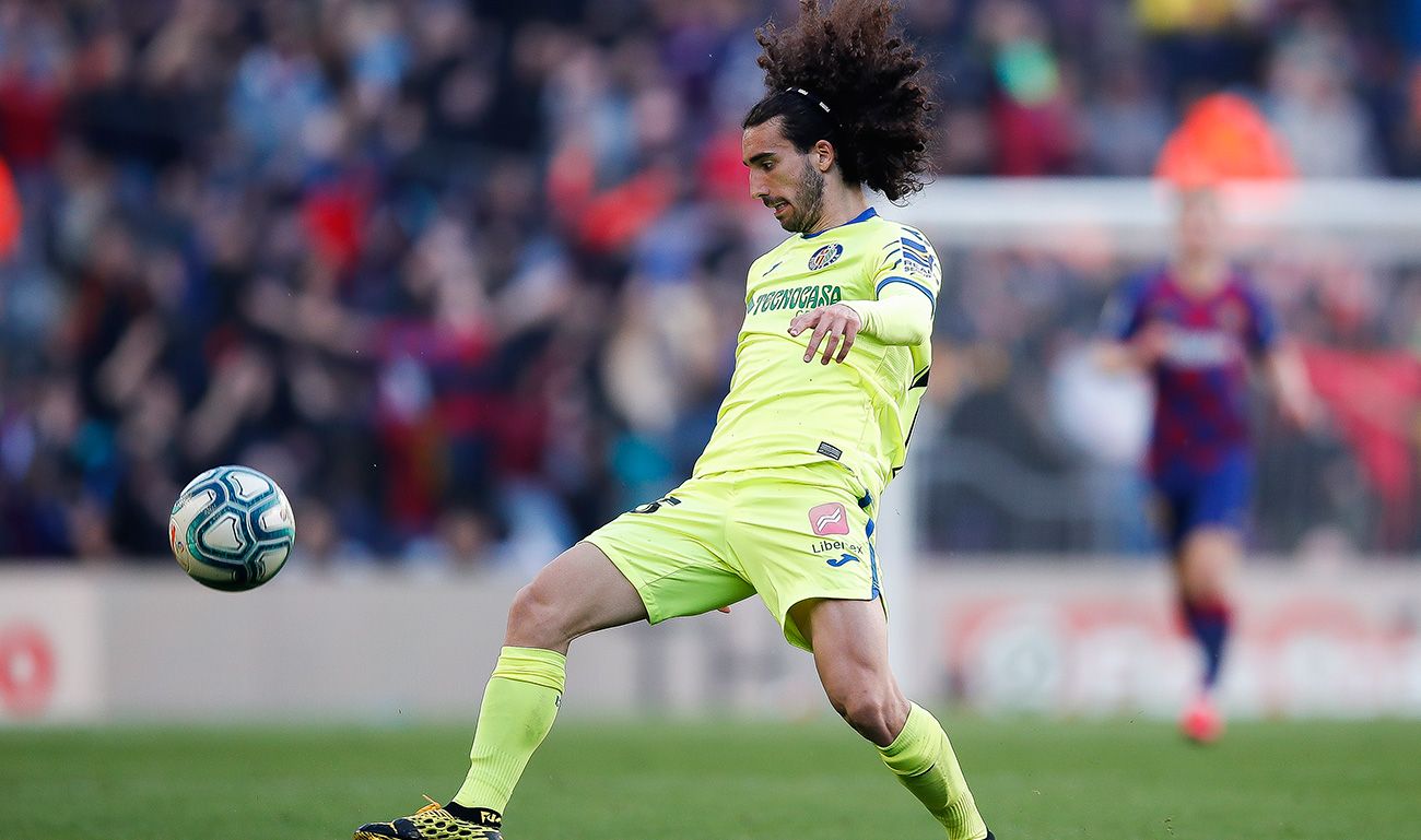 Marc Cucurella in a Barça-Getafe in the Camp Nou