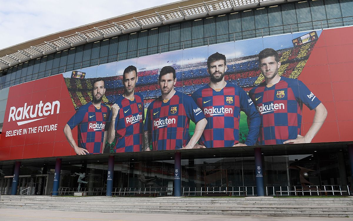 Façade of the Camp Nou this season 2019-20