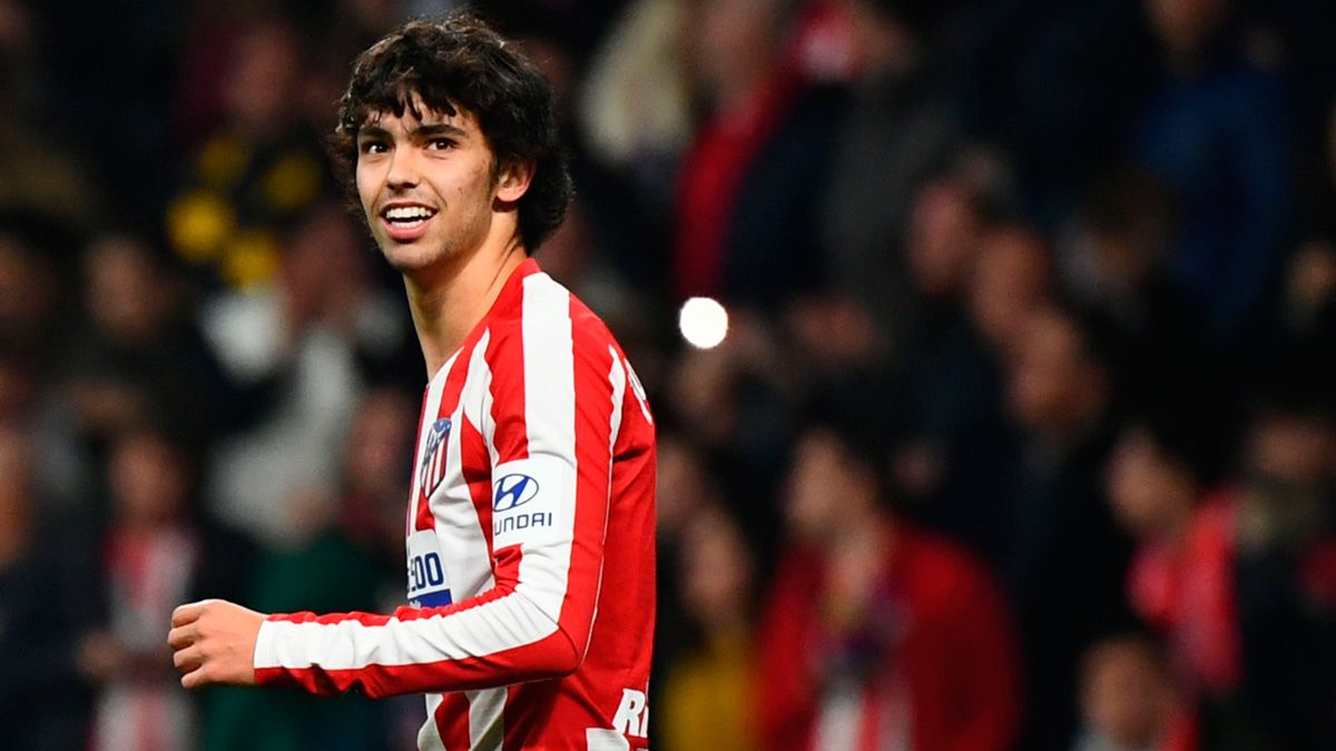 Joao Félix in a match of Atlético de Madrid in LaLiga