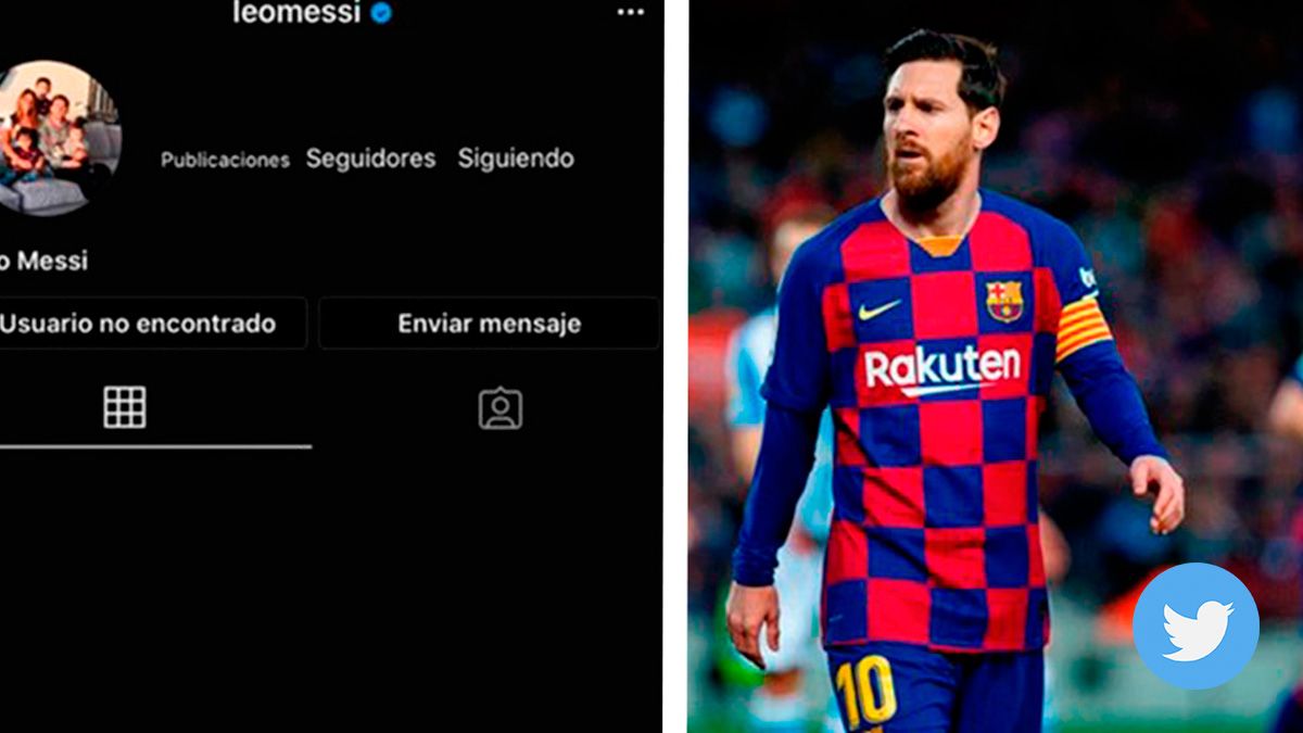 The account of Instagram of Leo Messi, disabled temporarily