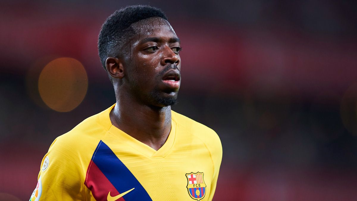 Ousmane Dembélé en un partido del Barça en LaLiga