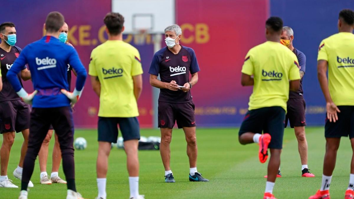 Los jugadores del Barça en una sesión de entrenamiento | FCB