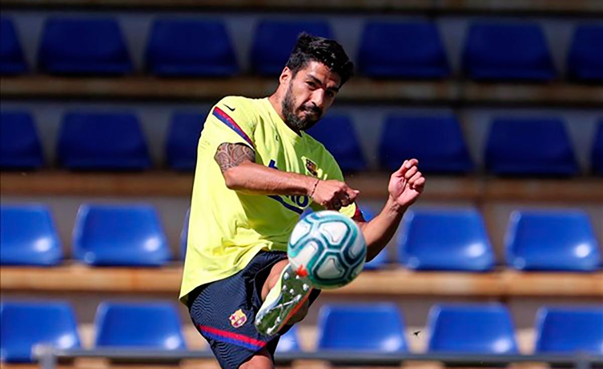 Luis Suárez, during a training | FC Barcelona