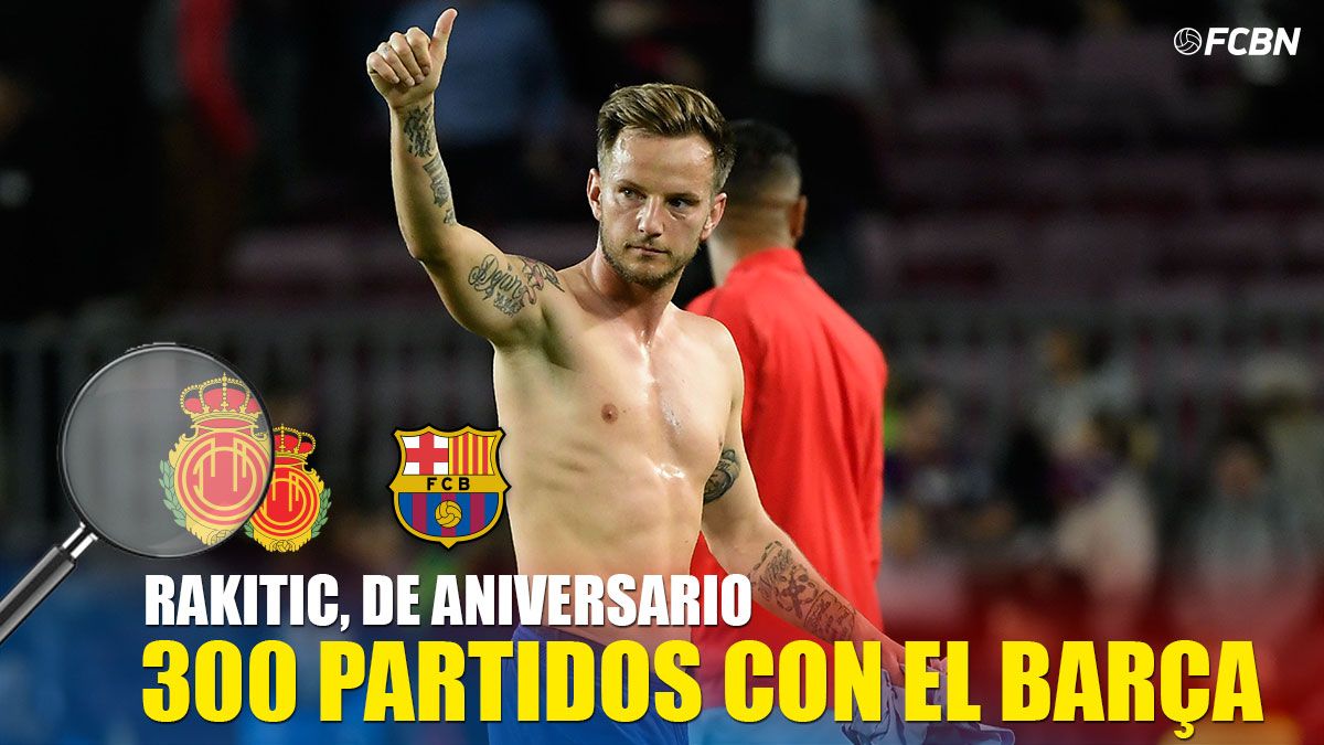 Ivan Rakitic, justo después del partido contra el Mallorca