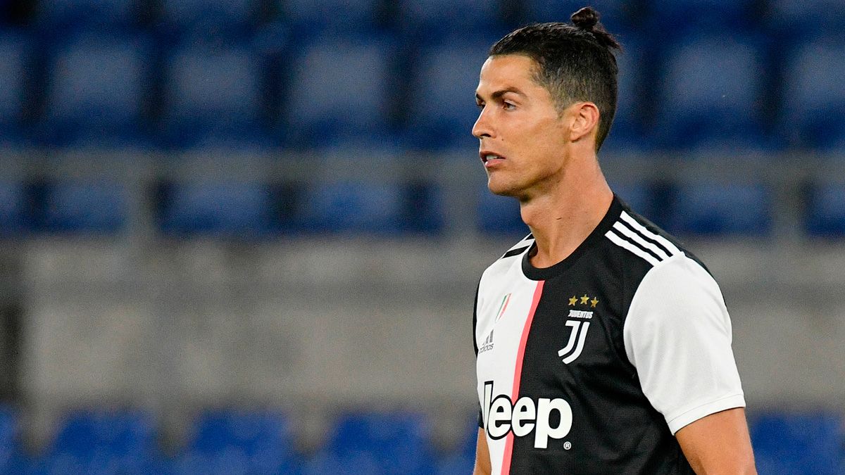 Cristiano Ronaldo in a match with Juventus in the Coppa Italia