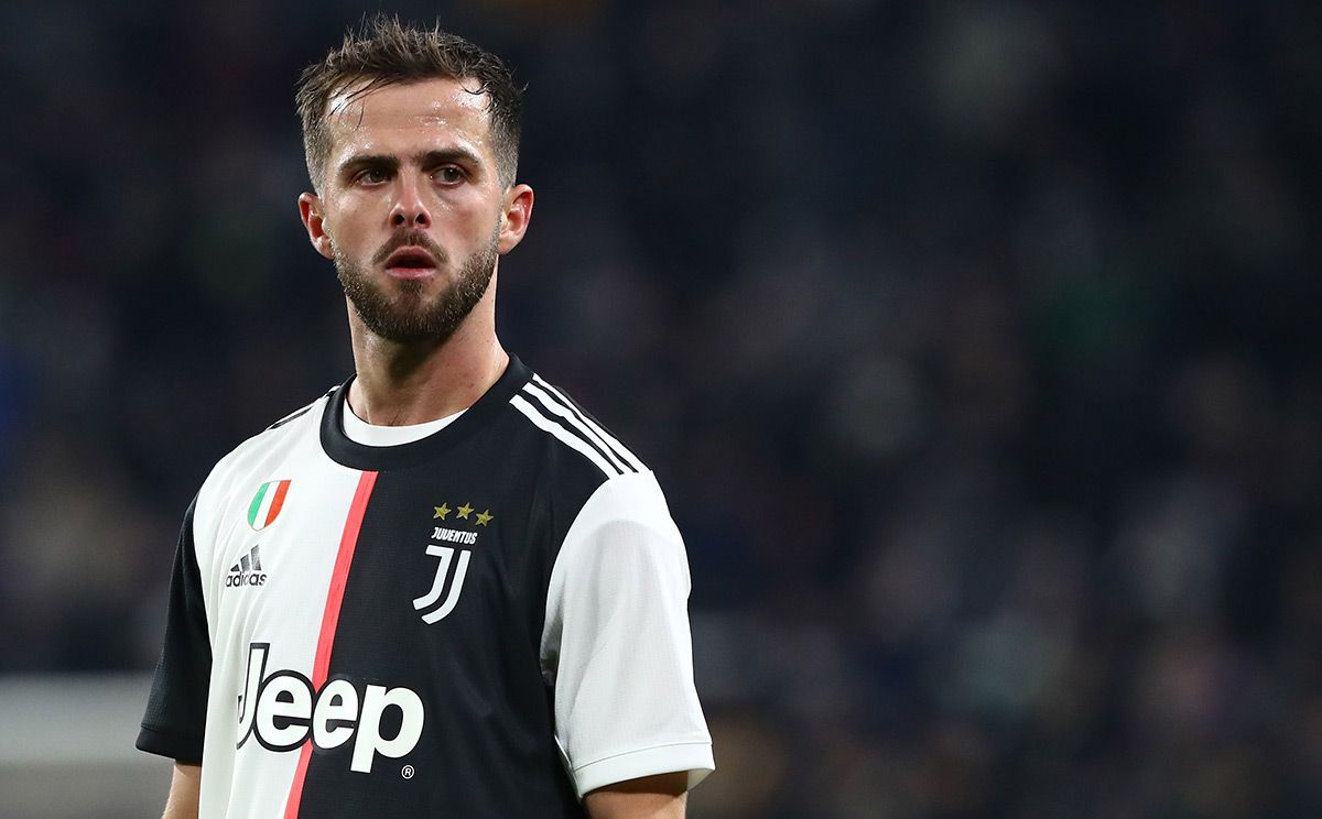 Miralem Pjanic, during a match with the Juventus of Turín