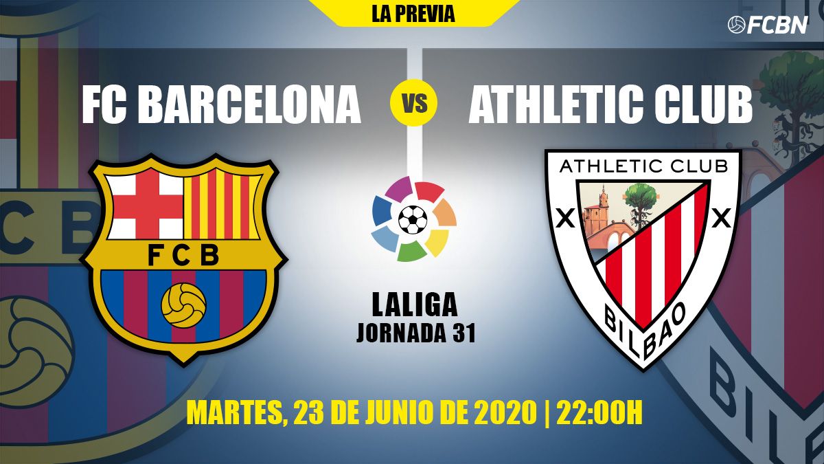 Previous of the FC Barcelona-Athletic Club