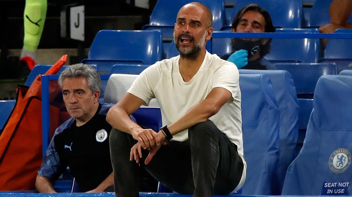 Pep Guardiola in a party of the City after the stop by coronavirus