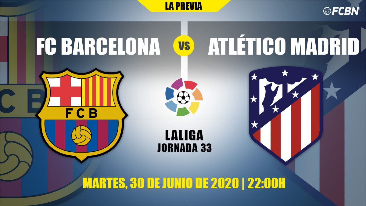 Preview of the FC Barcelona-Atlético de Madrid of the J33 of LaLiga 2019-20