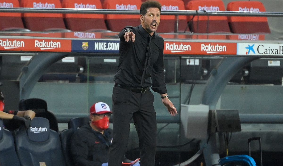 The Cholo Simeone in the Barça-Athletic of League