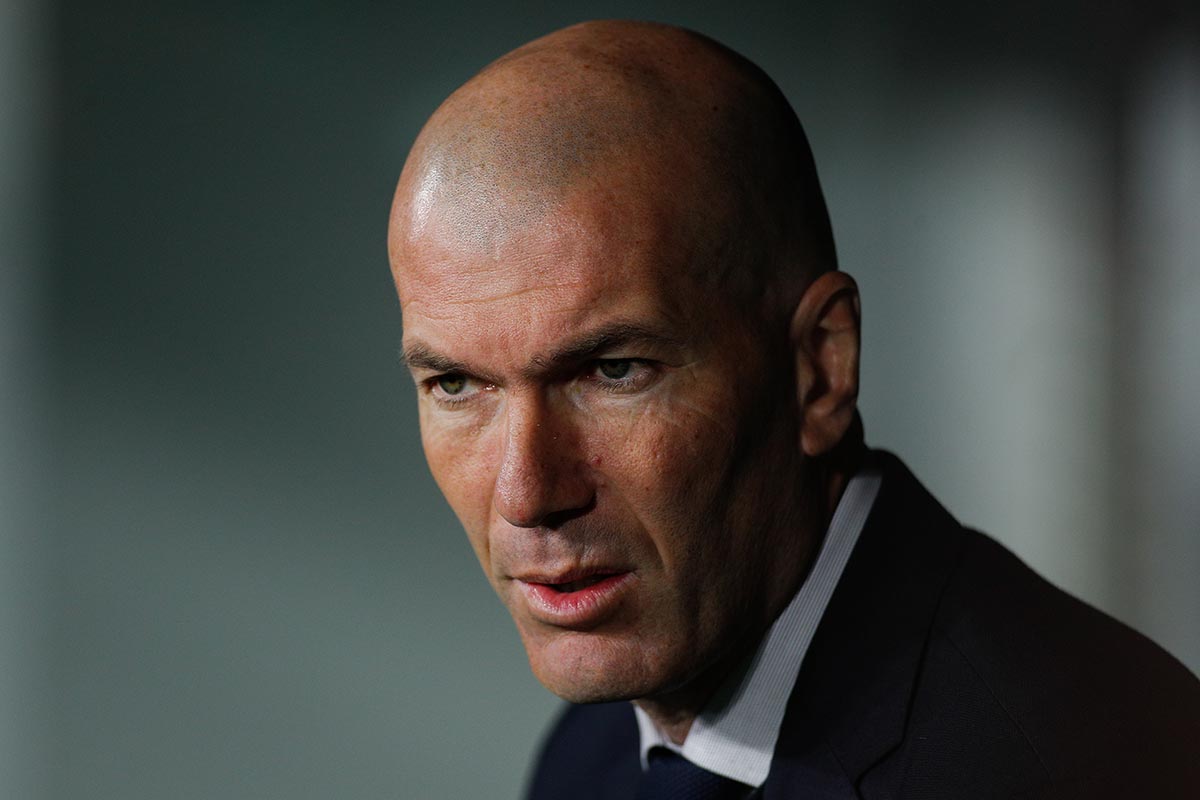 Zinedine Zidane, trainer of the Real Madrid