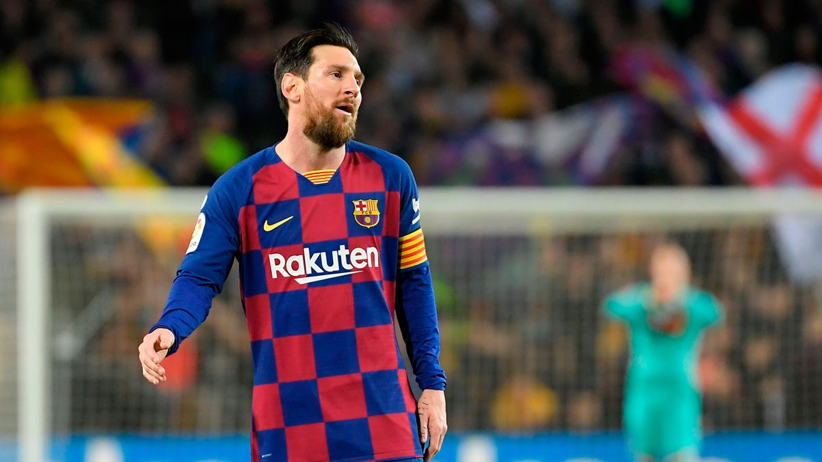 Leo Messi in a match of Barça in LaLiga