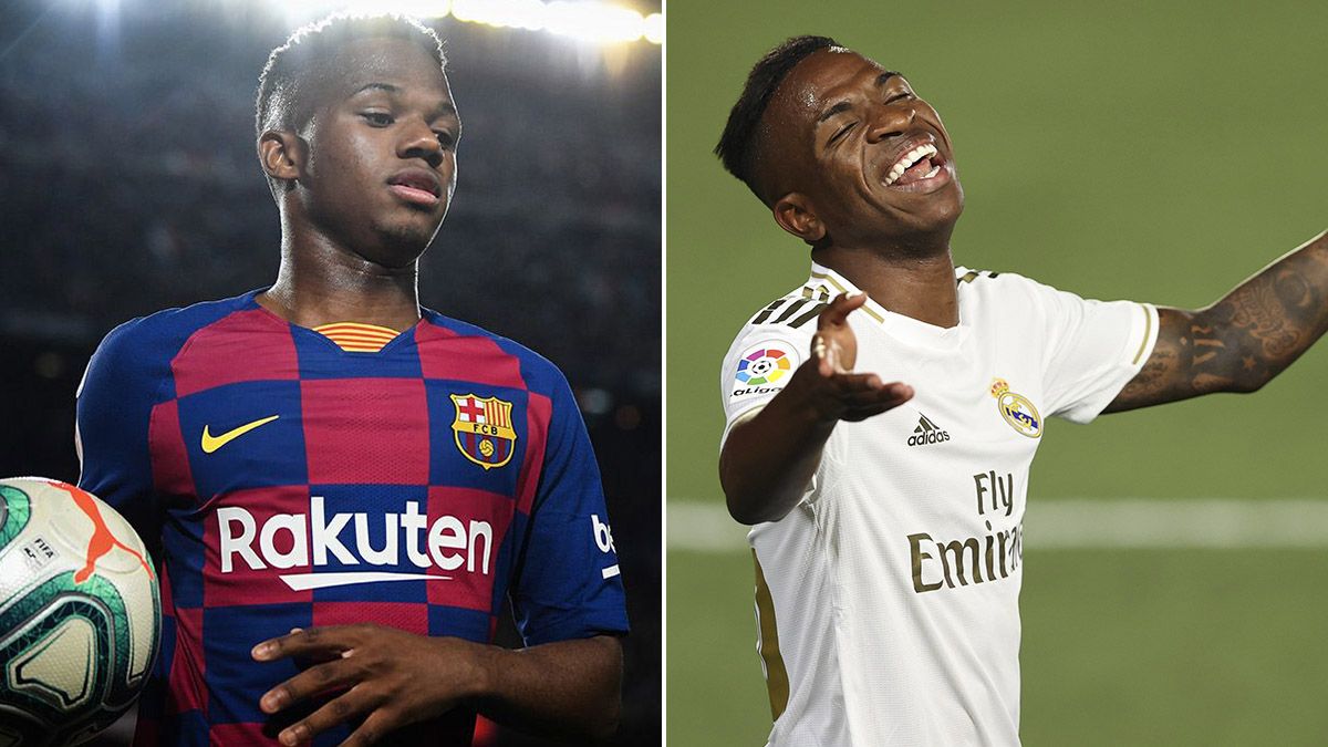 Ansu Fati y Vinicius Jr, jóvenes promesas de Barça y Madrid