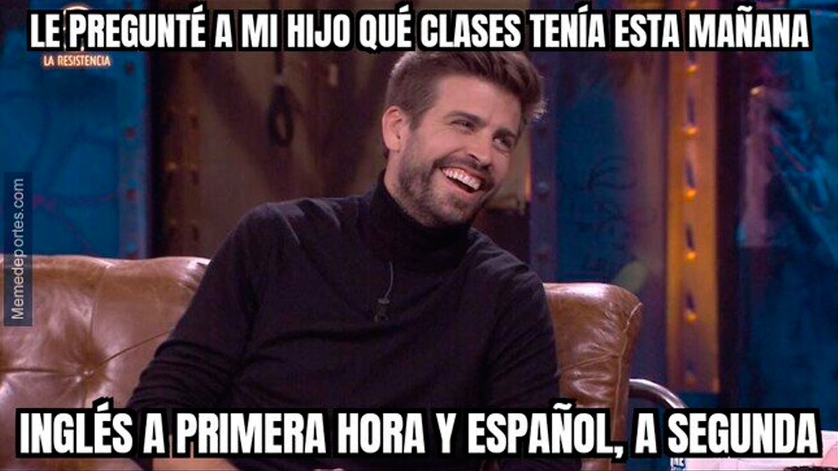 Gerard Piqué, protagonista de los memes del Barça-RCD Espanyol