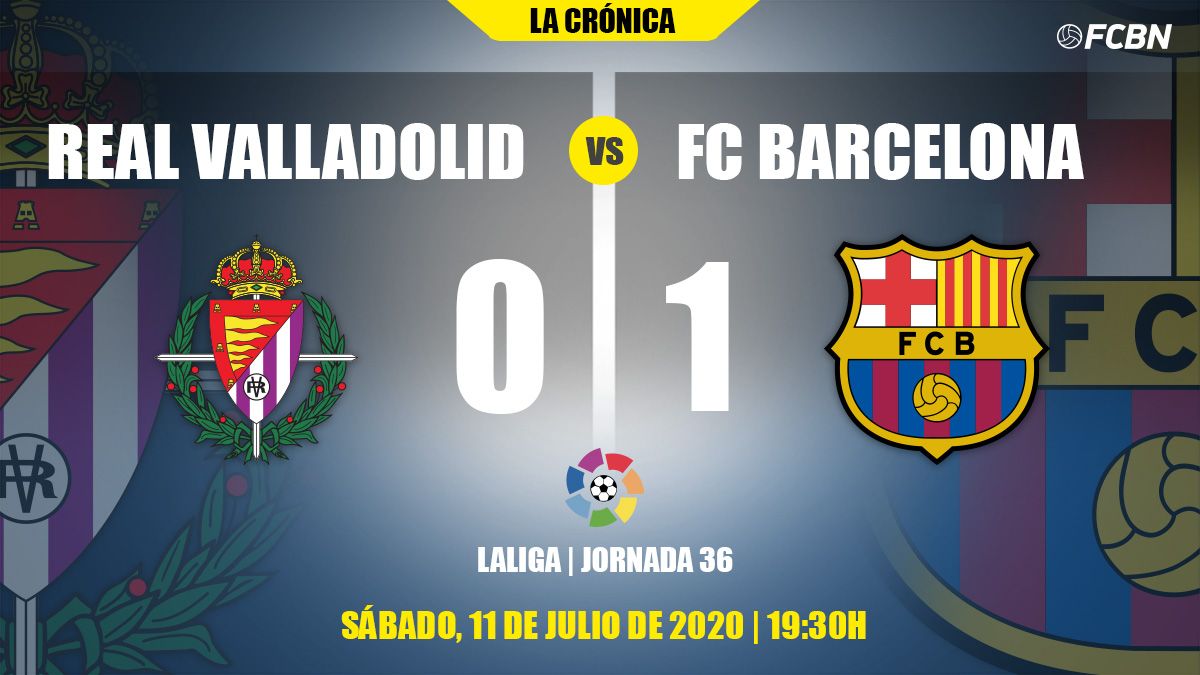 Chronicle of the Real Valladolid-FC Barcelona of the J36 of LaLiga 2019-20