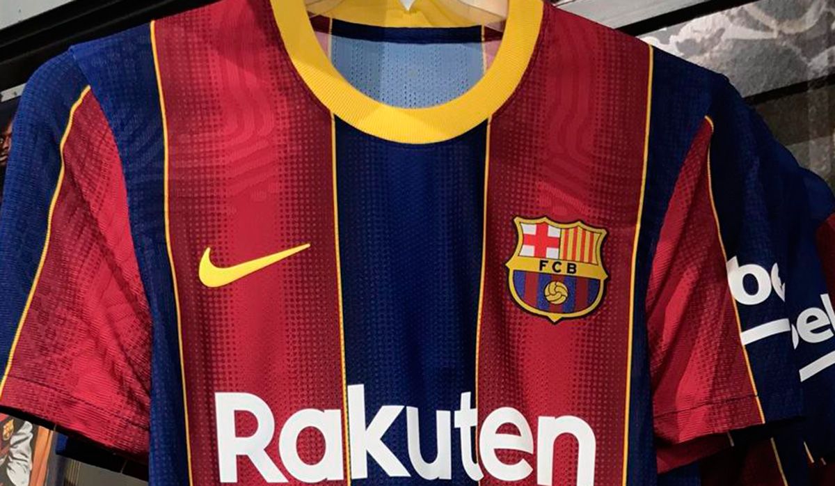 The new T-shirt of the Barça, on sale in some shops