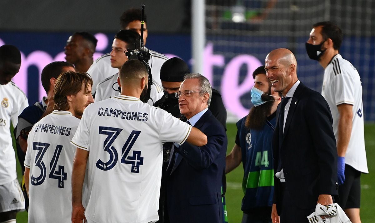 El Real Madrid de Florentino Pérez, celebrando LaLiga 2019-20