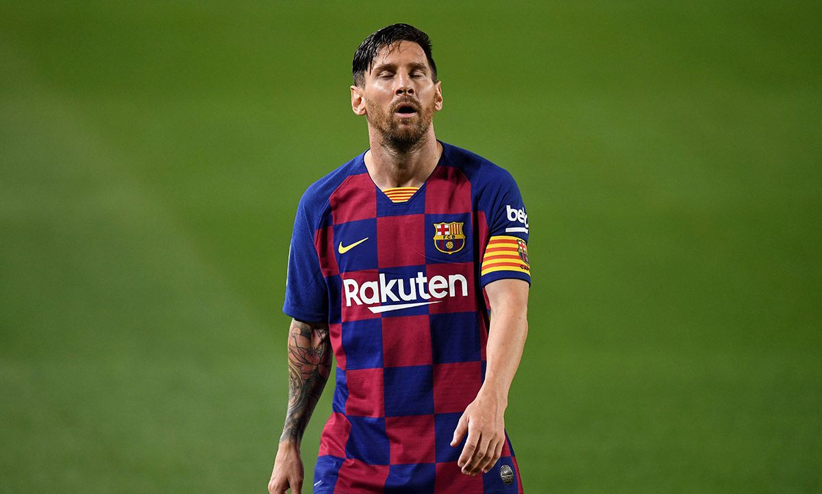 Leo Messi against Osasuna