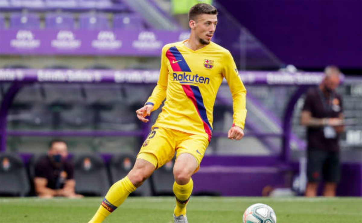 Clément Lenglet, during a match with the Barça this season