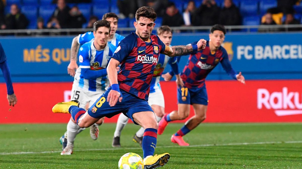 Monchu in a match of Barça B in the Second Division B | FCB