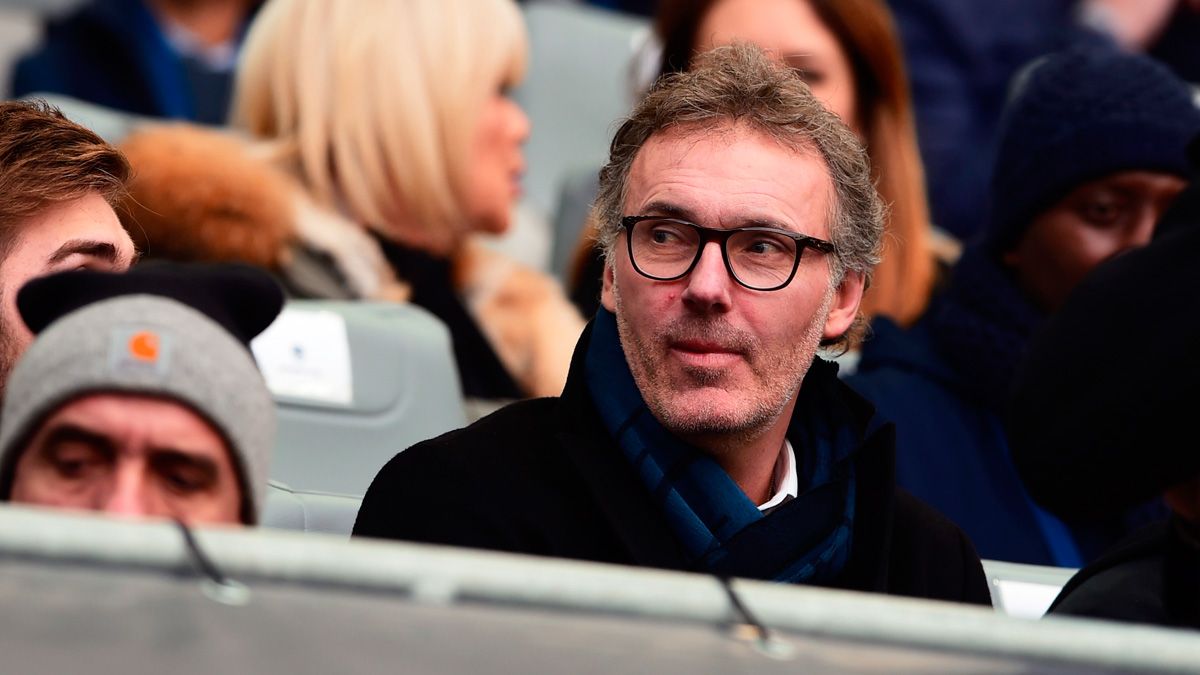 Laurent Blanc in a match of the Ligue 1