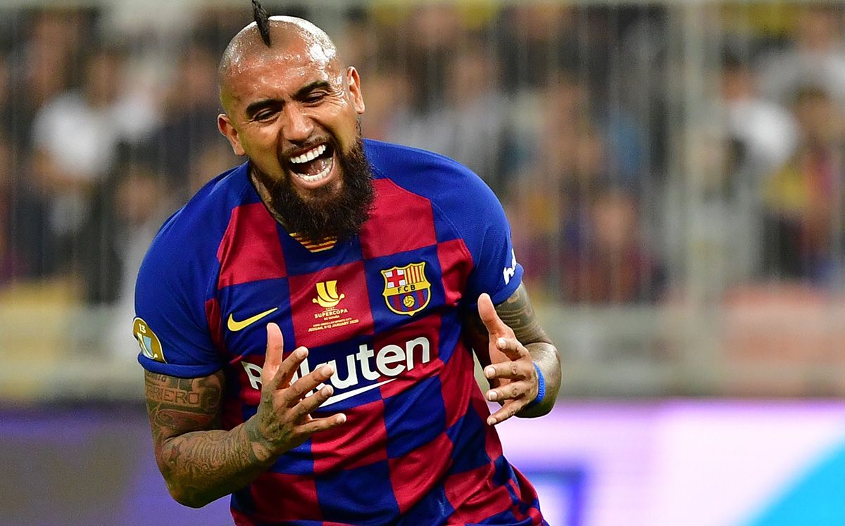 Arturo Vidal, regretting an occasion failed with the Barça
