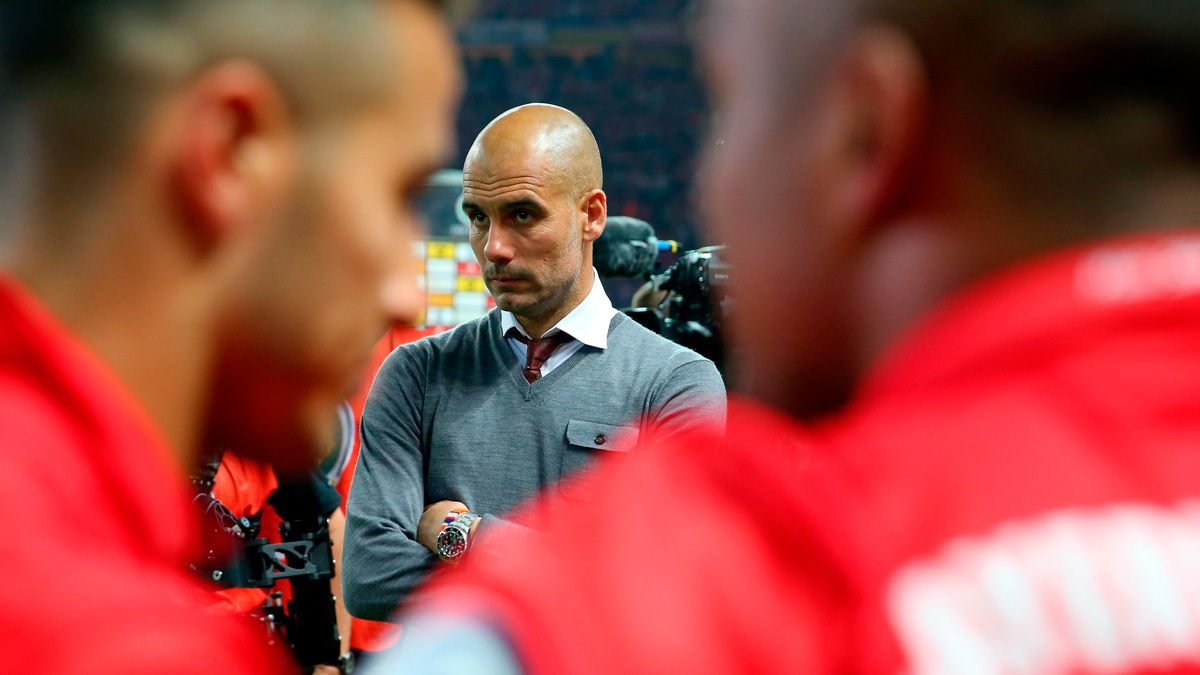 Pep Guardiola in his stage as a Bayern Munich coach