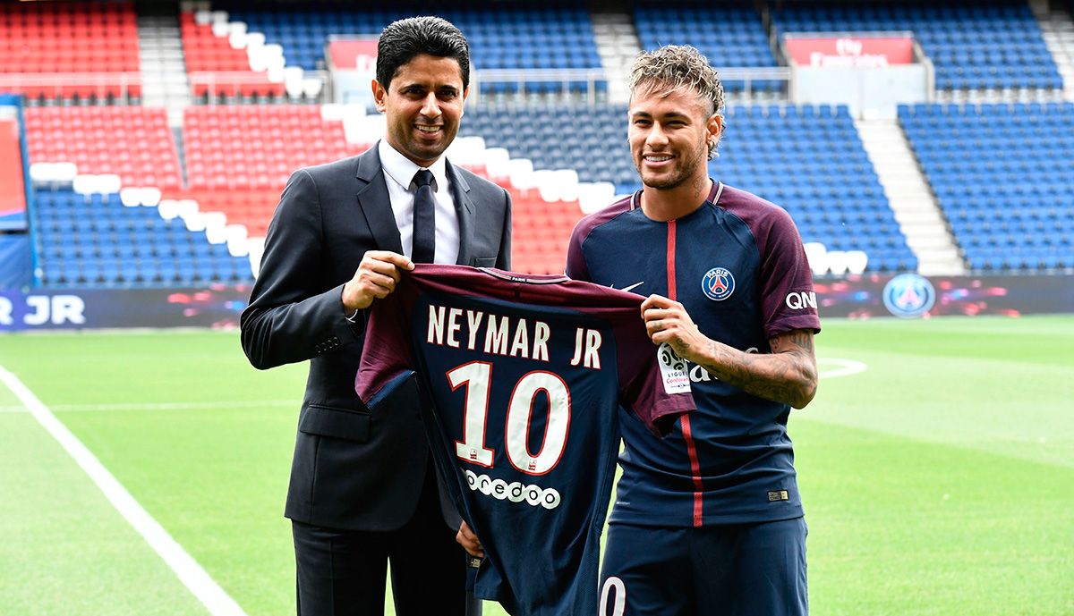 Neymar Jr, presentado hace tres años como fichaje del PSG