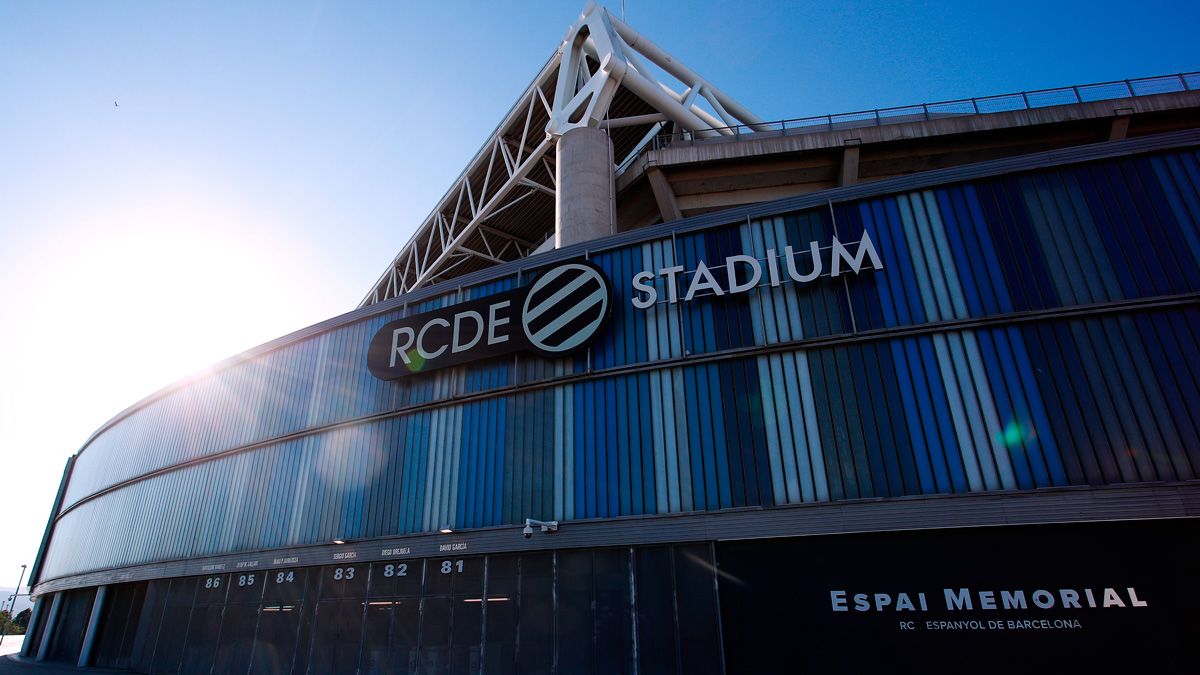 The RCDE Stadium, home of RCD Espanyol, before a match of LaLiga