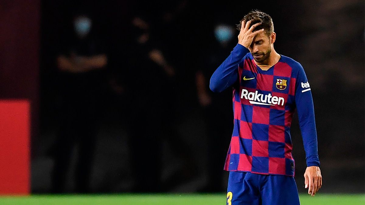 Gerard Hammered in a party of the Barça in LaLiga