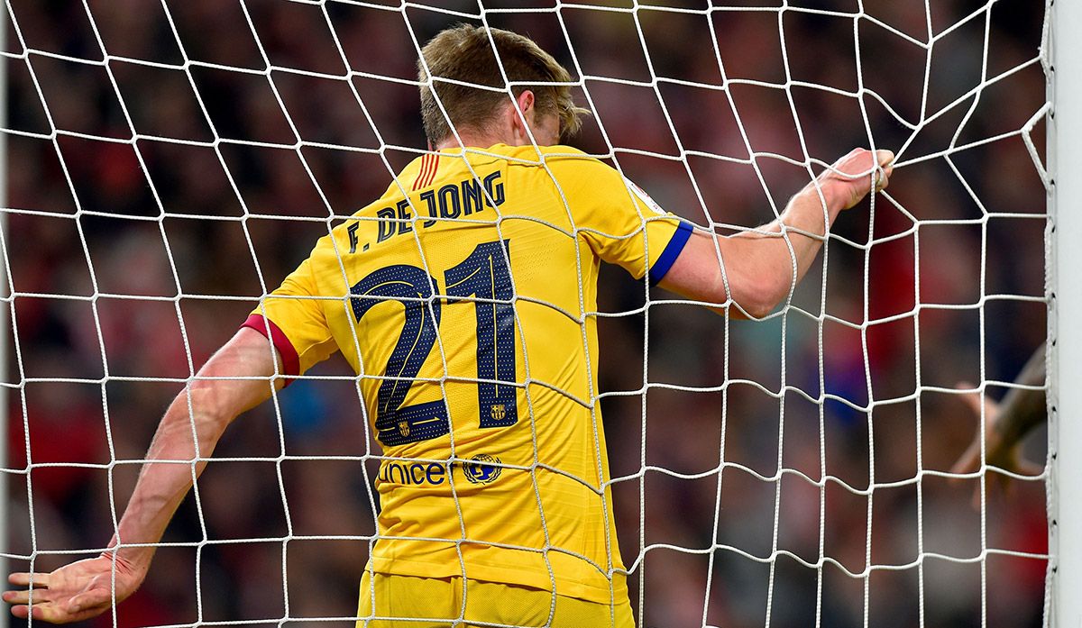 Frenkie de Jong, durante un partido del FC Barcelona