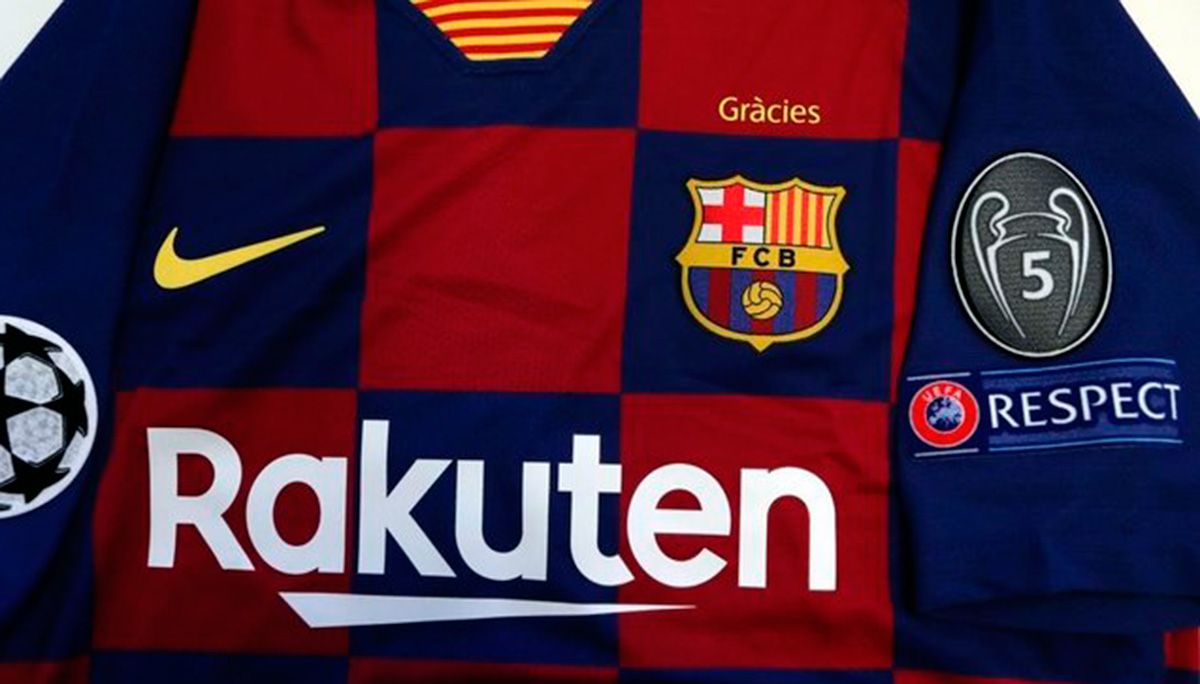 barcelona champions league shirt