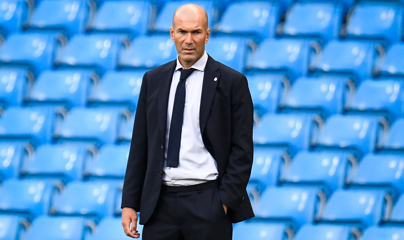 Zidane in the Manchester City-Madrid