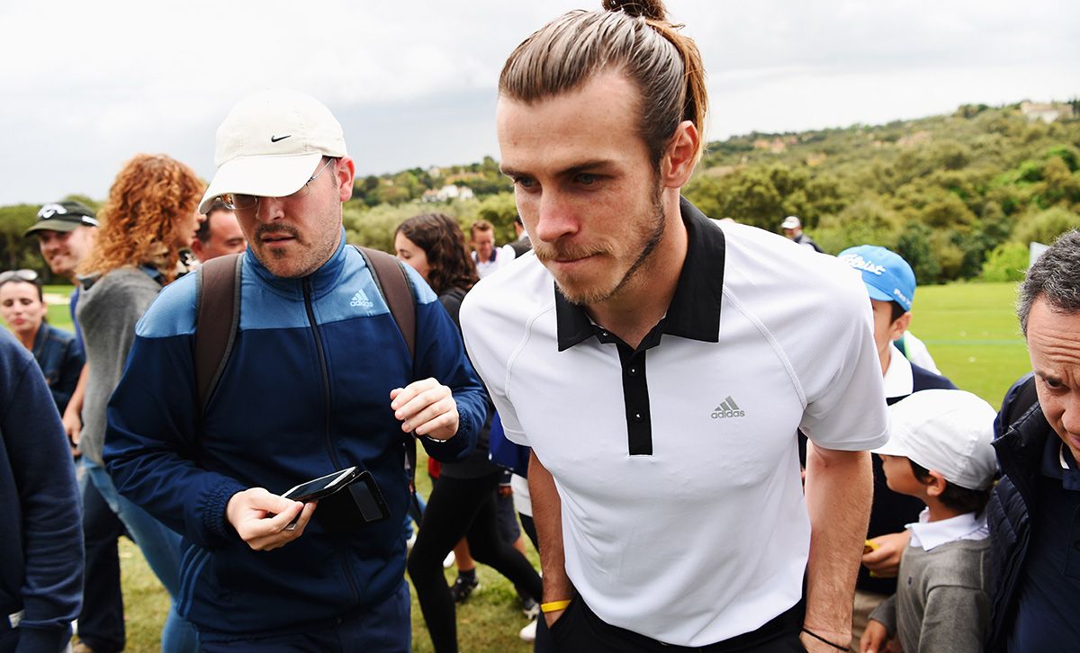 Gareth Bale, en el Open de golf de España
